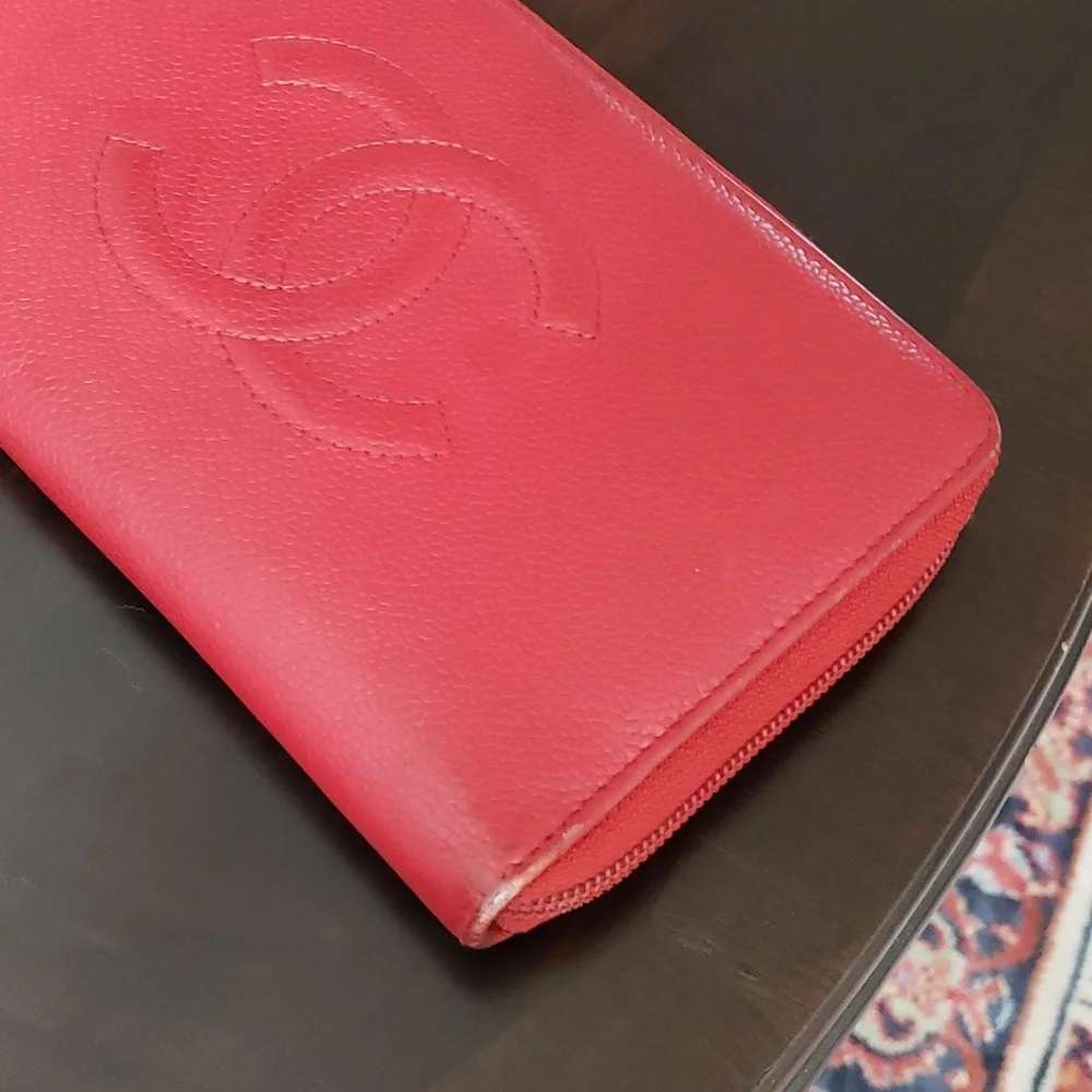 CHANEL TIMELESS CC ZIP AROUND CAVIAR LEATHER WALLET - Picture 6 of 11